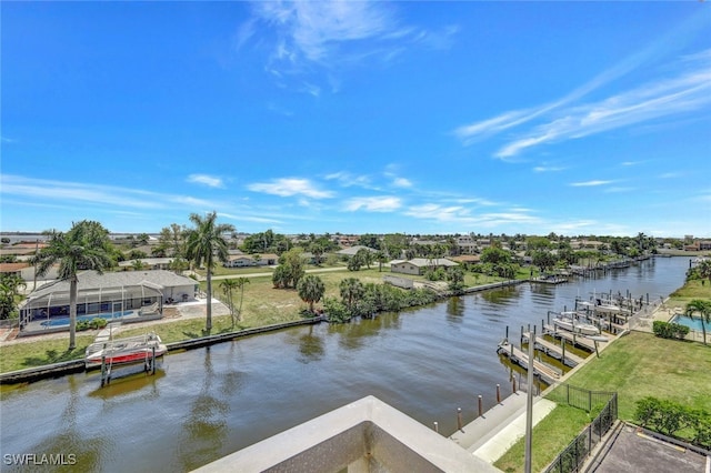 1766 Cape Coral Pkwy E Unit 410, Cape Coral, FL 33904 - water view featuring a dock