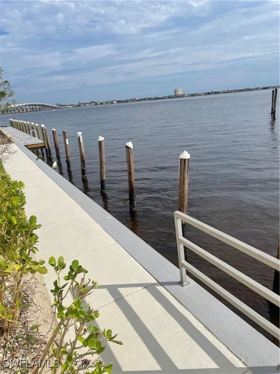 1766 Cape Coral Pkwy E Unit 410, Cape Coral, FL 33904 - dock area featuring a water view