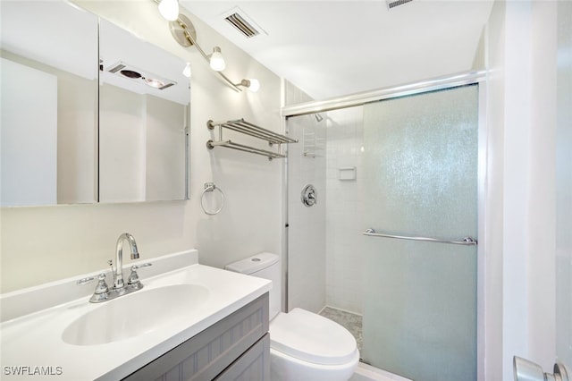 1766 Cape Coral Pkwy E Unit 410, Cape Coral, FL 33904 - bathroom with toilet, a stall shower, and vanity
