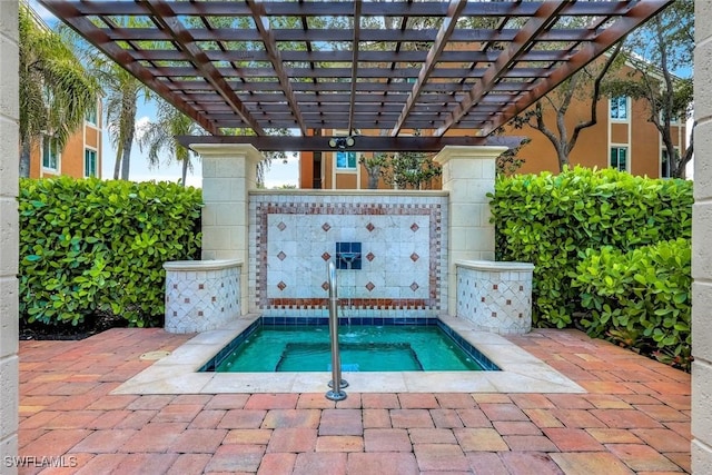 1220 Reserve Way Unit 107, Naples, FL 34105 - view of pool featuring an in-ground hot tub and a swimming pool