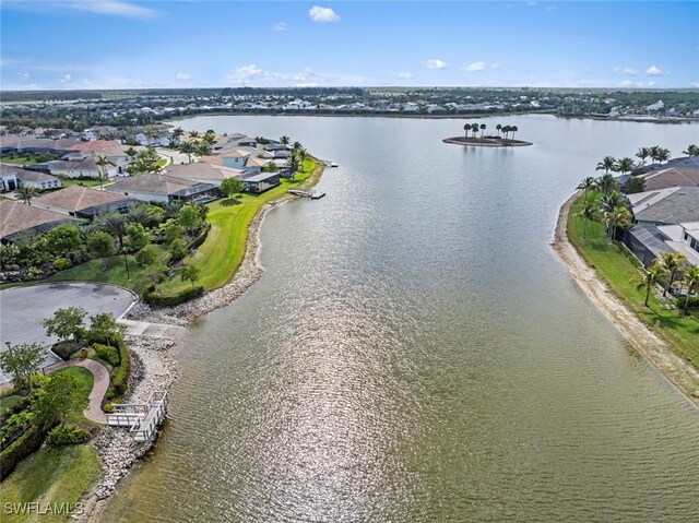 14559 Topsail Dr, Naples, FL 34114 - aerial perspective of suburban area featuring a large body of water