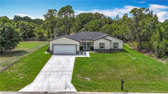 Anthony Anthony Street E 912, Lehigh Acres, FL 33974 - single story home with a garage, driveway, a forest view, and stucco siding