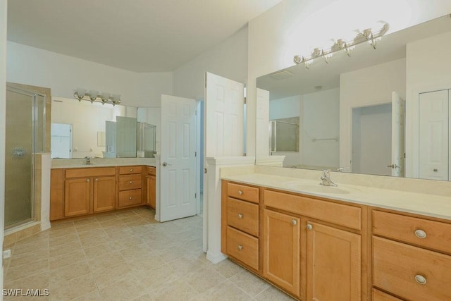 3799 Costa Maya Way Unit 202, Estero, FL 33928 - full bath featuring a stall shower and two vanities