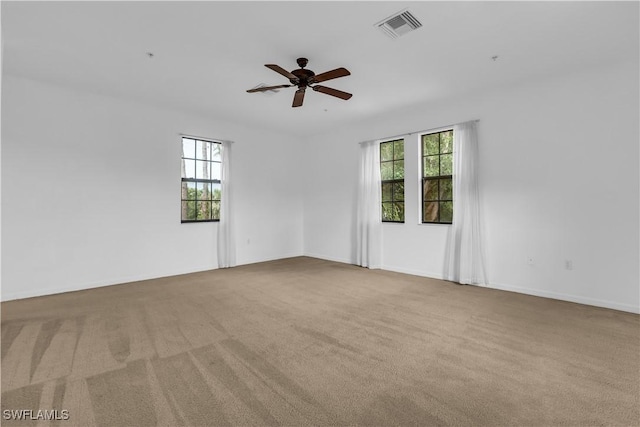 3799 Costa Maya Way Unit 202, Estero, FL 33928 - spare room with carpet, plenty of natural light, ceiling fan, and baseboards
