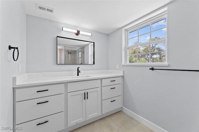 3061 Shell Mound Blvd, Fort Myers Beach, FL 33931 - full bathroom with baseboards, vanity, and tile patterned floors