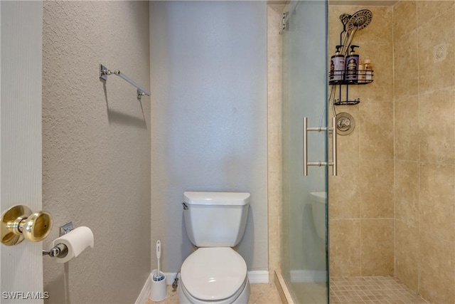 16641 Stringfellow Rd Unit 506, Bokeelia, FL 33922 - full bath with a shower stall, toilet, and baseboards