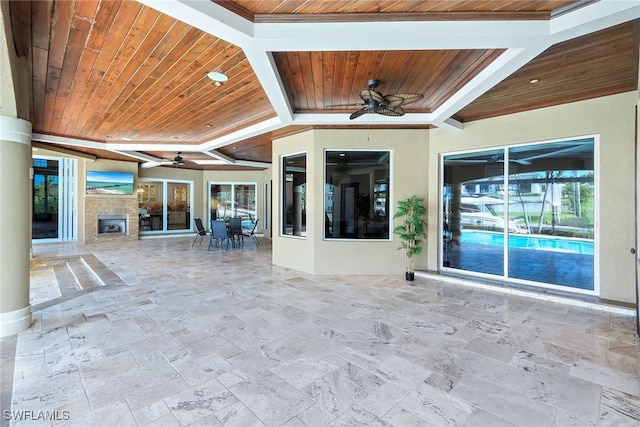 1658 Mcilvaine Ct, Marco Island, FL 34145 - view of patio featuring a ceiling fan