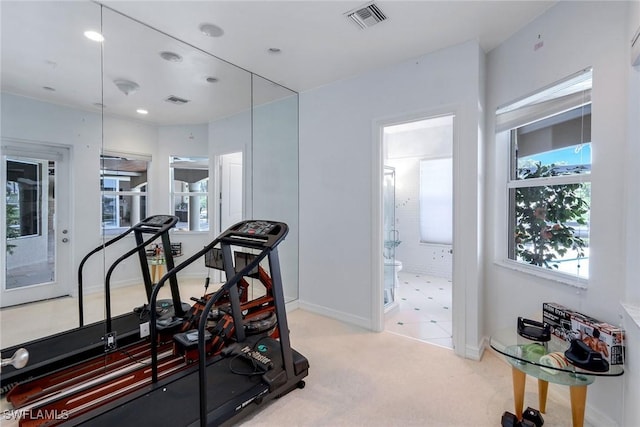 1658 Mcilvaine Ct, Marco Island, FL 34145 - exercise area with carpet and baseboards