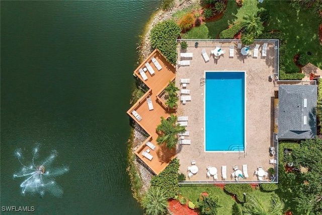 1250 Yesica Ann Cir Unit E106, Naples, FL 34110 - aerial view of property and surrounding area featuring a nearby body of water