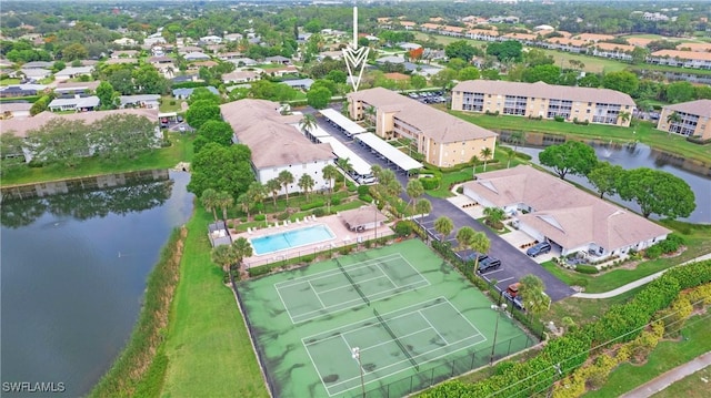9640 Victoria Ln Unit C308, Naples, FL 34109 - aerial view of a large body of water and a pool area