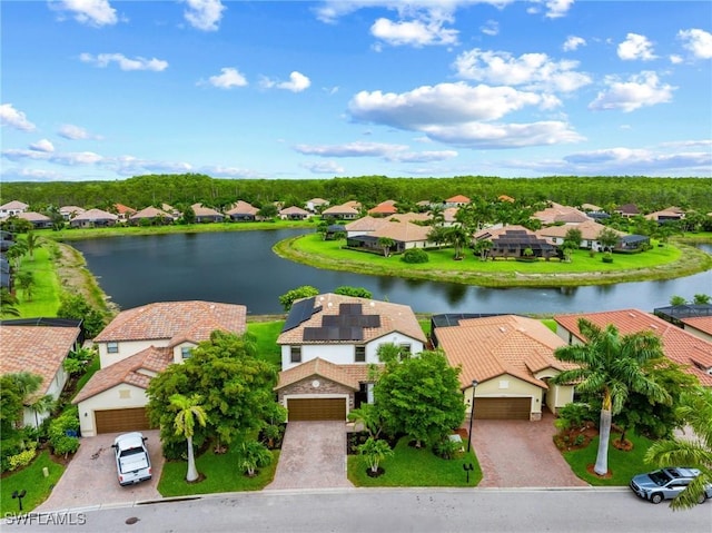 10996 Cherry Laurel Dr, Fort Myers, FL 33912 - aerial perspective of suburban area with a nearby body of water