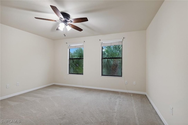 10996 Cherry Laurel Dr, Fort Myers, FL 33912 - carpeted spare room featuring a ceiling fan and baseboards