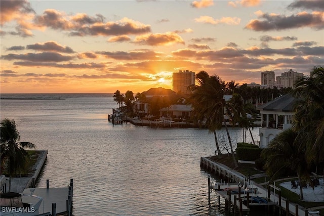 1547 Caxambas Ct, Marco Island, FL 34145 - water view featuring a dock