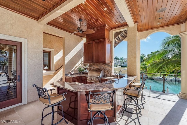 1547 Caxambas Ct, Marco Island, FL 34145 - view of patio featuring ceiling fan