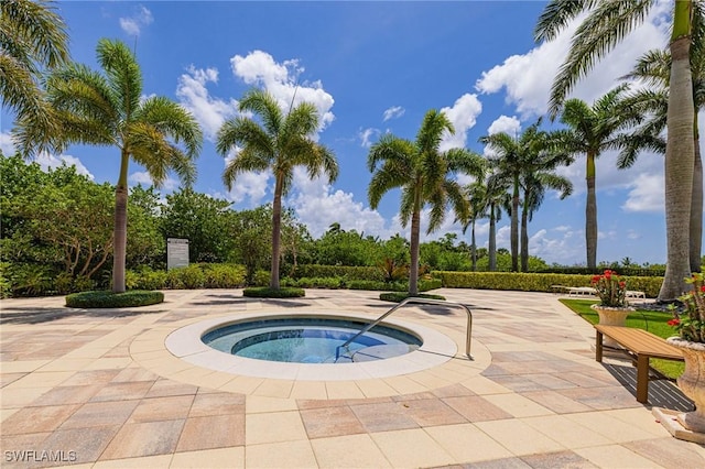 1060 Borghese Ln Unit 1005, Naples, FL 34114 - view of swimming pool featuring a community hot tub