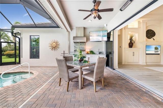 20081 Chapel Trce, Estero, FL 33928 - sunroom / solarium with a jacuzzi