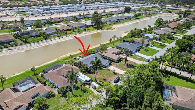 24769 Paradise Rd, Bonita Springs, FL 34135 - aerial view of property's location with nearby suburban area and a nearby body of water