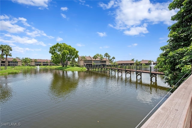 15444 Admiralty Cir Unit 10, North Fort Myers, FL 33917 - dock featuring a residential view and a water view