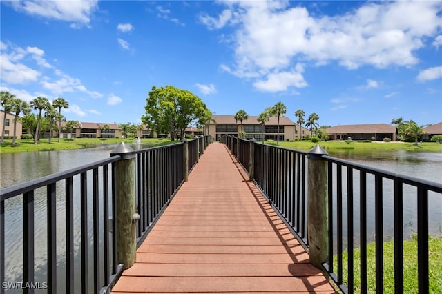 15444 Admiralty Cir Unit 10, North Fort Myers, FL 33917 - dock area featuring a residential view and a water view