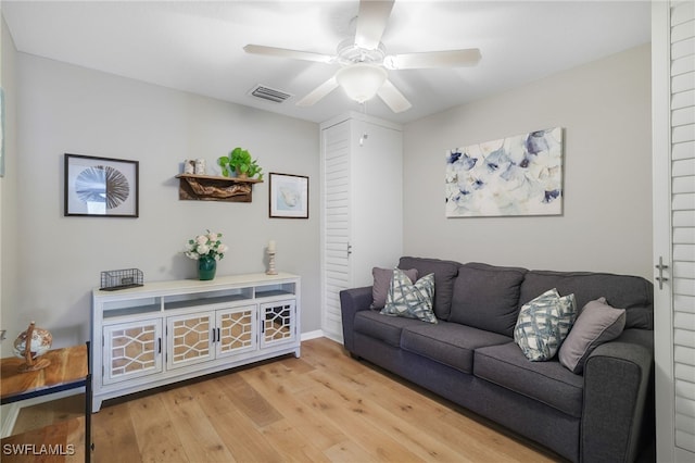 17980 Bonita National Blvd Unit 1924, Bonita Springs, FL 34135 - living area with light wood finished floors and a ceiling fan