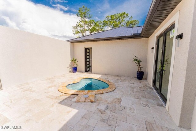 717 Calvin Ave, Lehigh Acres, FL 33972 - view of pool featuring a patio