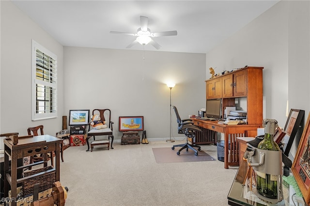 10498 Casella Way Unit 202, Fort Myers, FL 33913 - carpeted office featuring ceiling fan