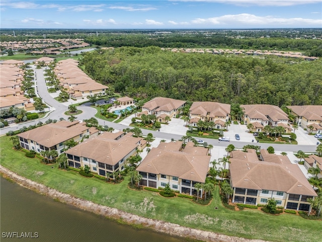 10498 Casella Way Unit 202, Fort Myers, FL 33913 - aerial perspective of suburban area featuring a large body of water