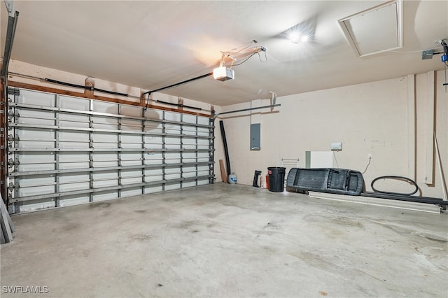 5408 SW 26th Ct, Cape Coral, FL 33914 - garage with electric panel and a garage door opener