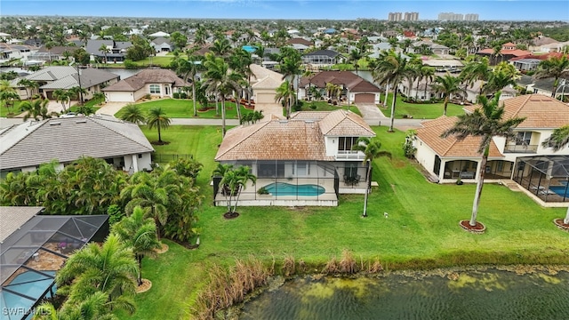 5408 SW 26th Ct, Cape Coral, FL 33914 - aerial view of residential area featuring a pool and a nearby body of water