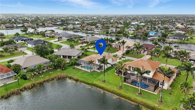 5408 SW 26th Ct, Cape Coral, FL 33914 - aerial perspective of suburban area featuring a large body of water