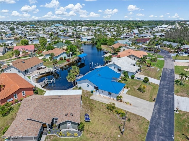 3825 Barnegat Dr, Punta Gorda, FL 33950 - aerial perspective of suburban area with a large body of water