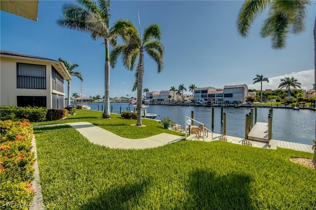 4013 SE 19th Pl Unit 101, Cape Coral, FL 33904 - water view with a dock