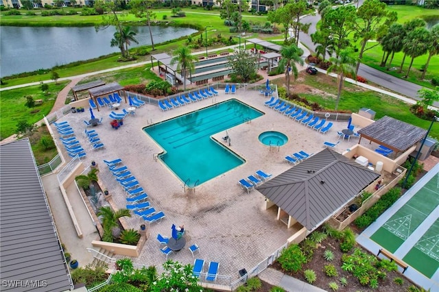4040 Durango Ct Unit 101, Estero, FL 33928 - drone / aerial view of a large body of water and a pool