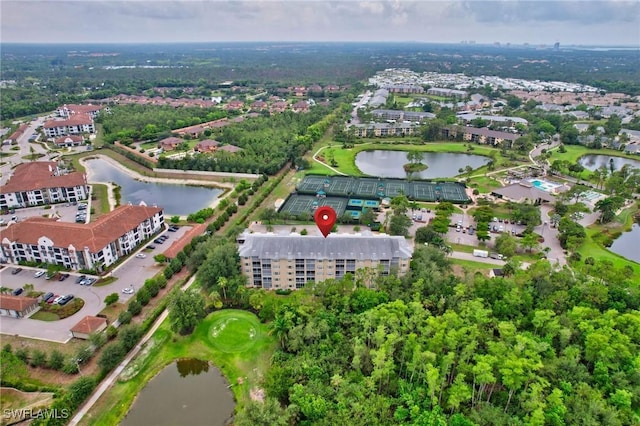 4040 Durango Ct Unit 101, Estero, FL 33928 - aerial view of property's location with a nearby body of water and a local golf course