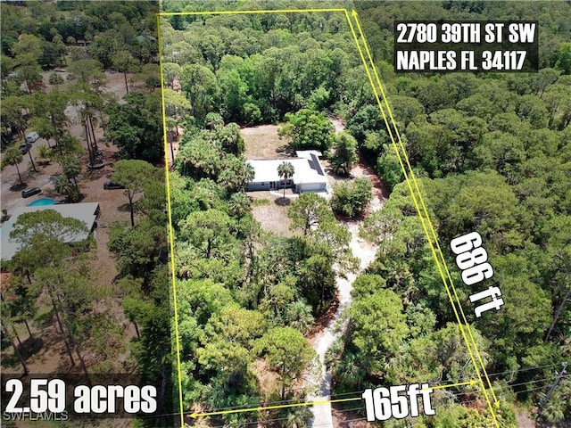 2780 39th St SW, Naples, FL 34117 - view of property location with property parcel outlined