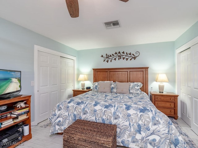 242 Angler Ct, Marco Island, FL 34145 - bedroom featuring a closet and ceiling fan