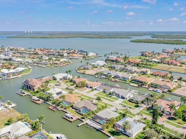 242 Angler Ct, Marco Island, FL 34145 - aerial view of residential area with a nearby body of water