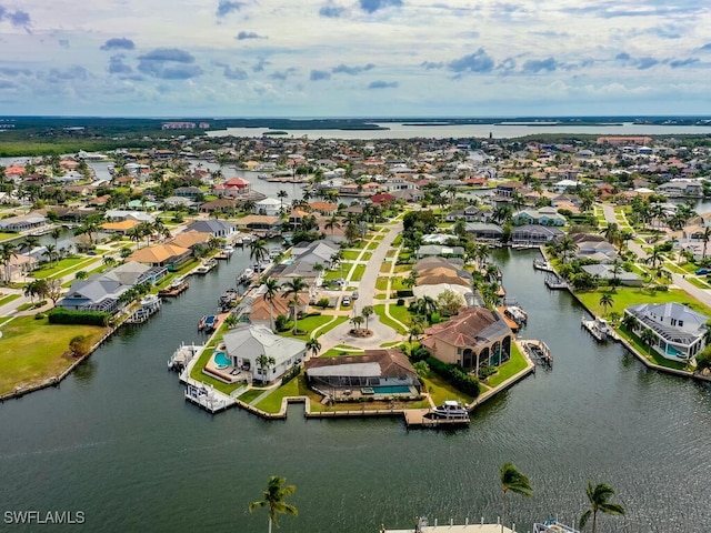 242 Angler Ct, Marco Island, FL 34145 - aerial perspective of suburban area featuring a large body of water