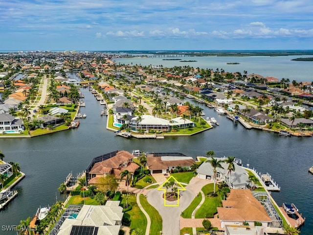 242 Angler Ct, Marco Island, FL 34145 - aerial perspective of suburban area with a nearby body of water