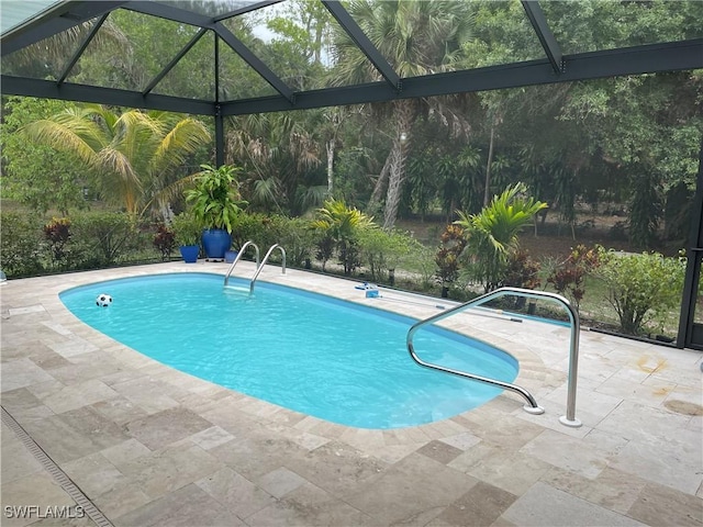 260 29th St SW, Naples, FL 34117 - outdoor pool with a patio and a lanai