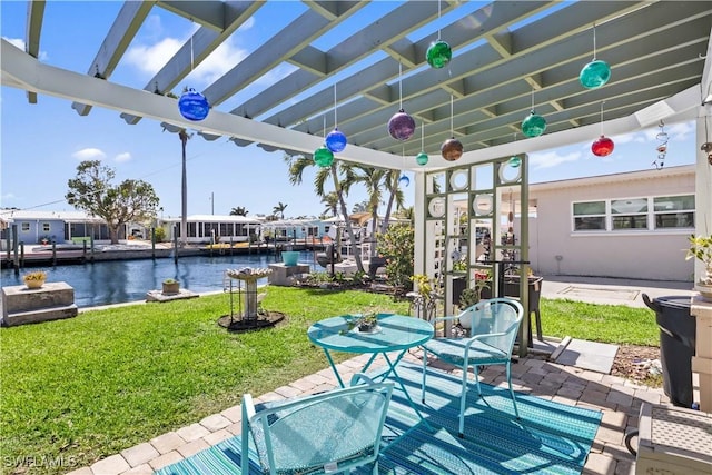 2839 Janet St, Matlacha, FL 33993 - view of patio / terrace featuring a water view
