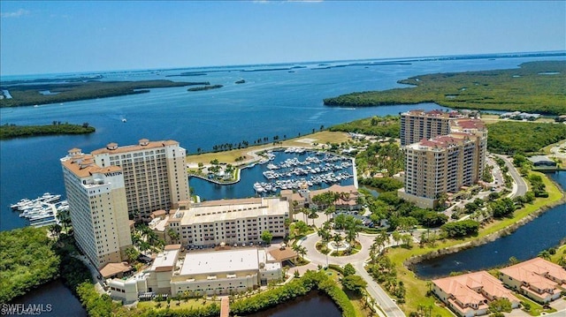 623 SW 56th St, Cape Coral, FL 33914 - drone / aerial view of a nearby body of water and numerous boat docks