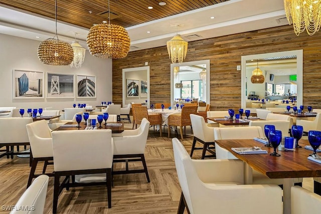 315 Dunes Blvd Unit 1006, Naples, FL 34110 - community lobby with wooden walls, recessed lighting, and wood ceiling