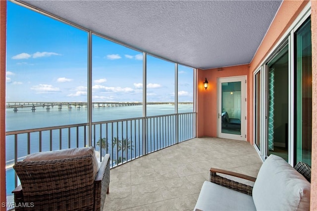 2745 1st St Unit 801, Fort Myers, FL 33916 - sunroom featuring a water view