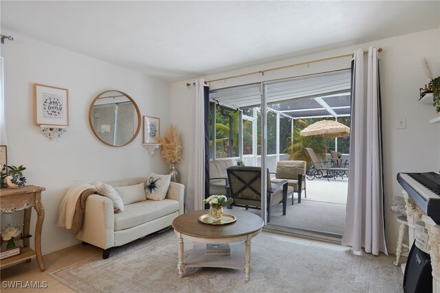 13219 2nd St, Fort Myers, FL 33905 - living area featuring light tile patterned floors
