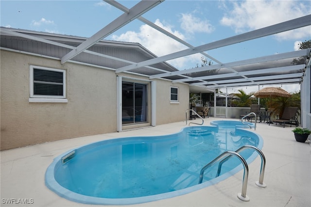 13219 2nd St, Fort Myers, FL 33905 - view of pool with a patio and a lanai