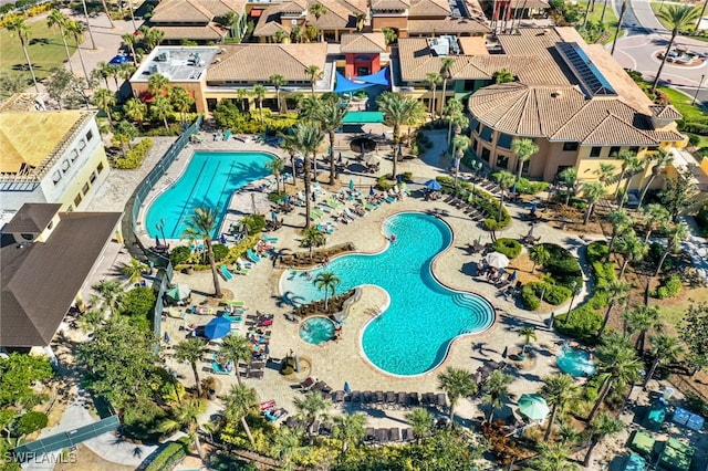 10530 Amiata Way Unit 201, Fort Myers, FL 33913 - bird's eye view of a pool area