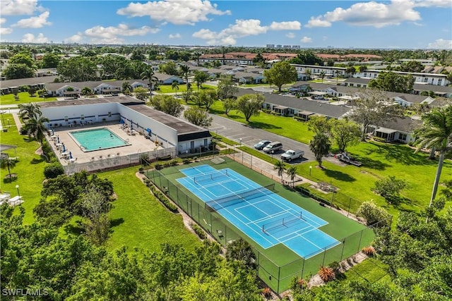 6843 Bogey Dr, Fort Myers, FL 33919 - bird's eye view of a pool area