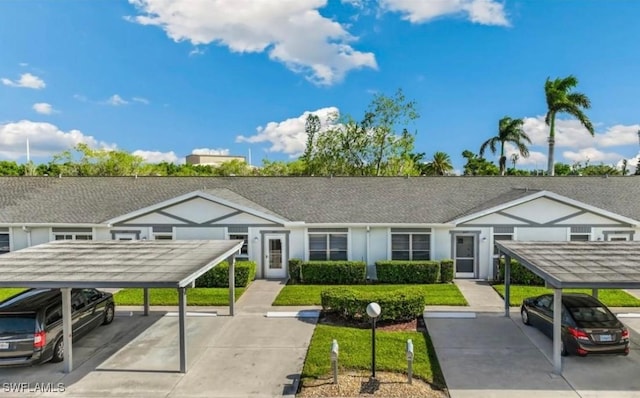 6843 Bogey Dr, Fort Myers, FL 33919 - view of front of house with covered parking