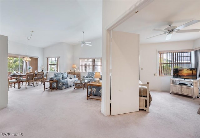 2141 Tama Cir Unit 202, Naples, FL 34112 - living room with a ceiling fan and carpet floors